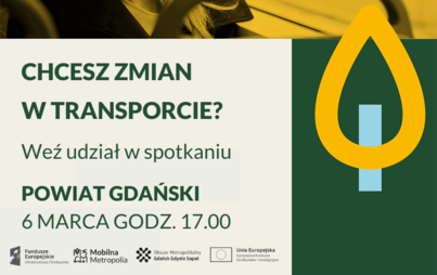 Zdjęcie do Konsultacje Planu Zr&oacute;wnoważonej Mobilności dla Powiatu Gdańskiego