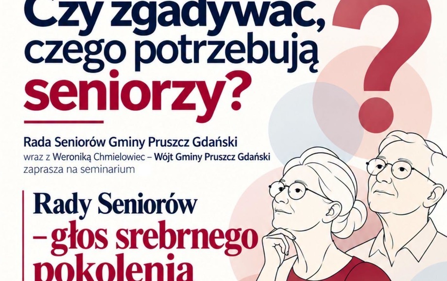 Seminarium dla seniorów w Gminie Pruszcz Gdański